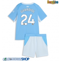 Maglie da calcio Manchester City Josko Gvardiol #24 Prima Maglia Bambino 2026-27 Manica Corta + Pantaloni corti)